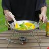 Outdoor Stainless Steel Camping Stove Holder Portable Folding Mini Barbecue Rack Pot Holder Baking Stand Tray Camping Cookware