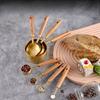 4Pcs Stainless Steel Wooden Handle Measuring Cups Spoons Baking Tools Coffee Bartending Scale Kitchen Accessories Set