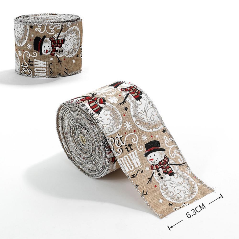 

2m Red Ribbon Wrapping DIY Burlap Ribbon New Fabric Swirl Ribbon 1