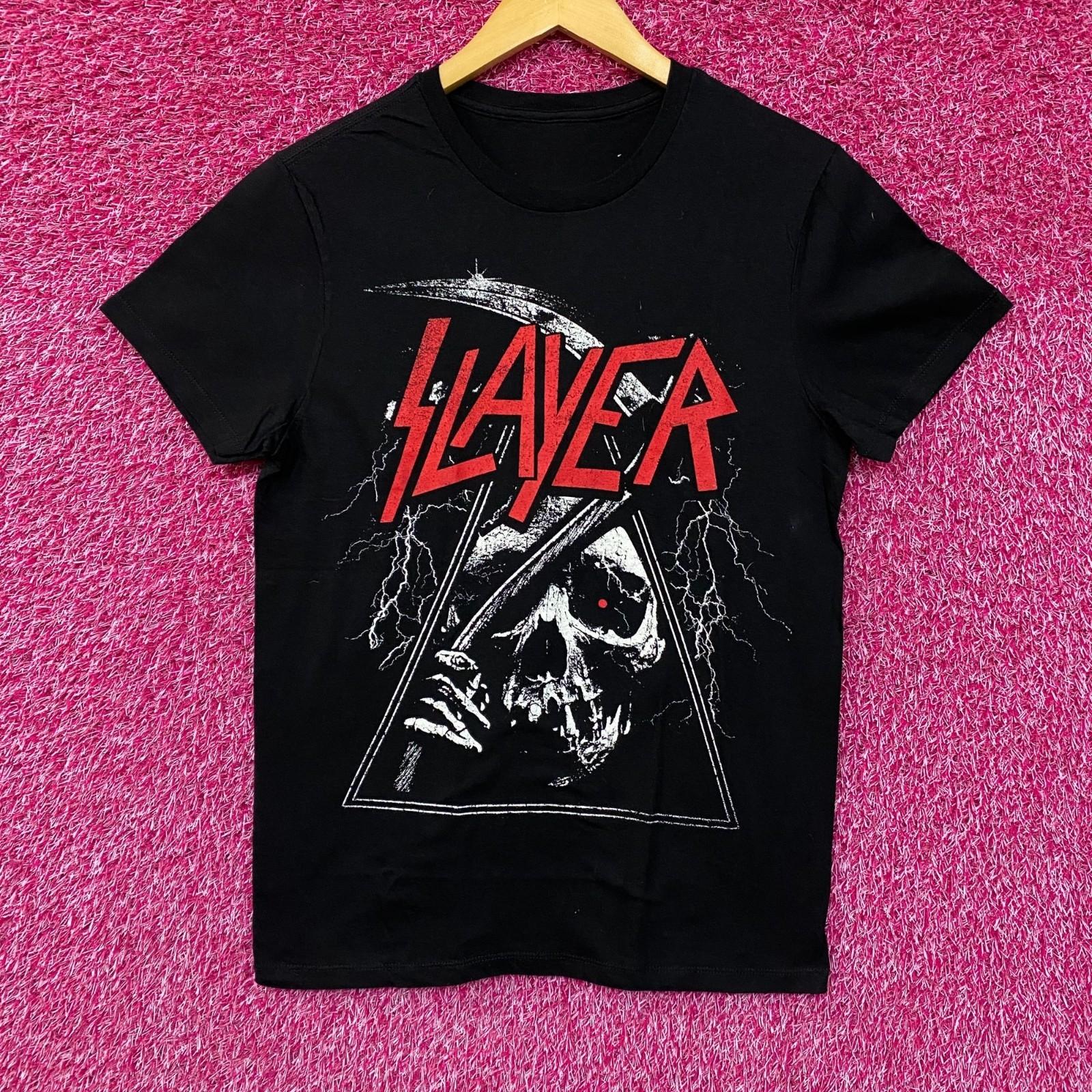 Slayer Logo Triangle Reaper Graphic Design T-Shirt Small S