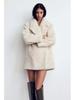 2024 Fall/Winter Women's Faux Fur Solid Color Overcoat: European & American Style