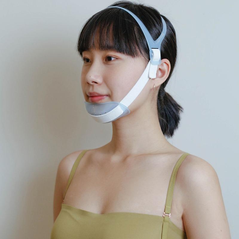 

Регулируемый ремень против храпа, ремень для подбородка, коррекция дыхания во рту, эластичная лента, инструмент для улучшения ухода за сном, пояс против апноэ белый