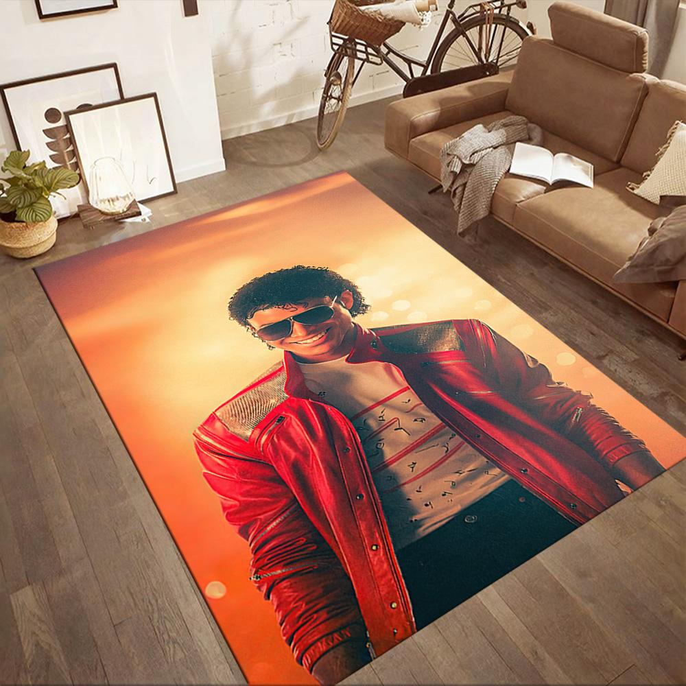 Michael Jackson 77 Floor Rug Office Rug Suitable for Dining Room Study room Kitchen Foyer Anti-slip Rug Anime Office Decor