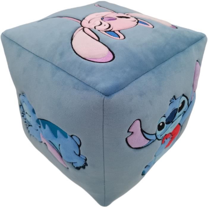Coussin - Cube - LILO &amp; STITCH - Microfibre - 25 x 25 x 25 cm