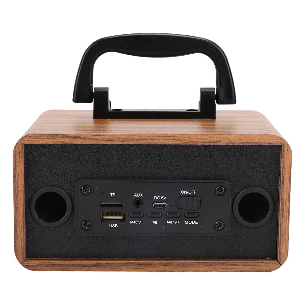 Retro Wooden Wireless   Speaker Portable Music Player for Mobile Phone PC