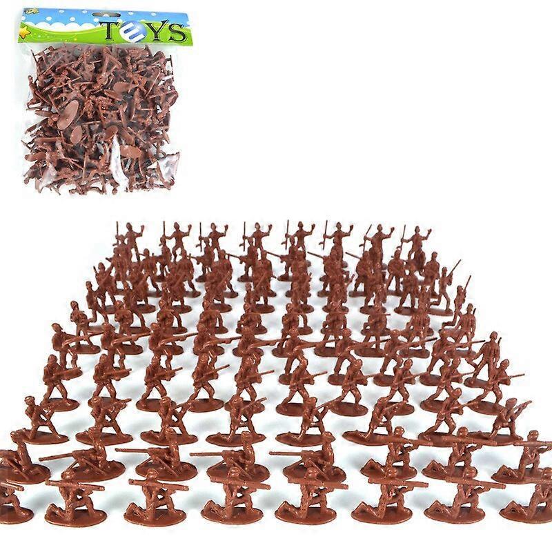 100PCS Children Toy Mini Classic Military Soldiers Figures Models Playset Desk Decor Toddler Army Men Kids Toy Gift Accessories| |