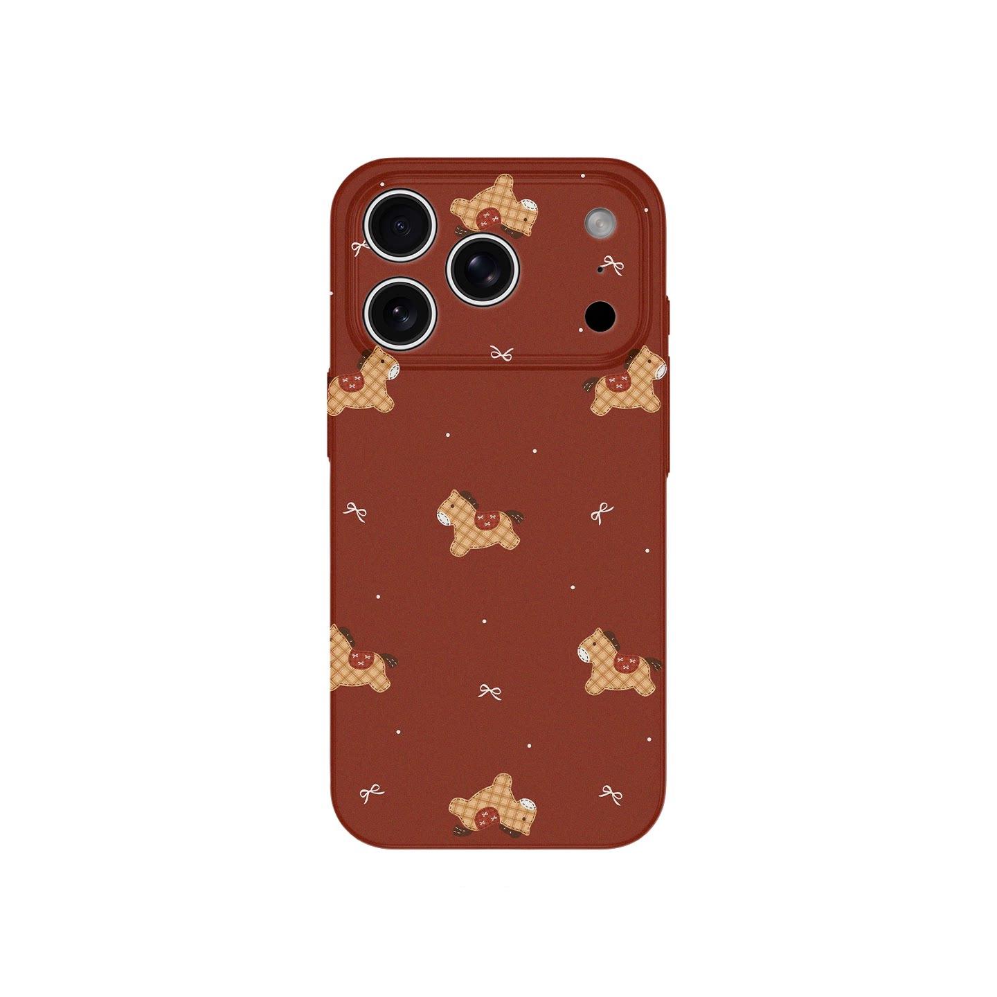 

Plaid Pony Creative Cartoon Phone Case for iPhone 14, 15, 16, and 17 Pro Max. iPhone 13 Pro