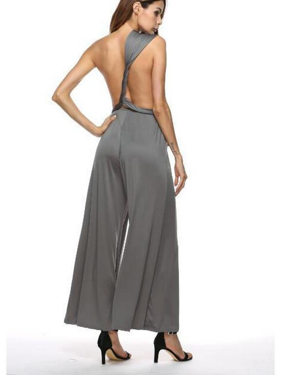 Women's Multi-Way Strap Crossover Bandage Jumpsuit - Sexy & Stylish OL Fashion
