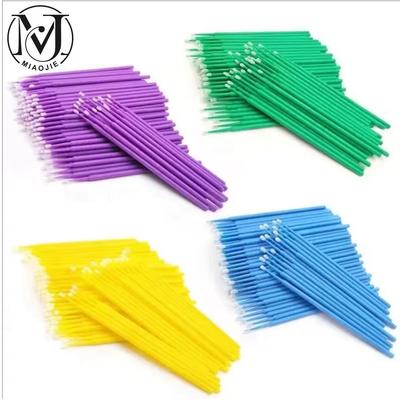 100 Peças Cotonetes Descartáveis Pincéis para Cílios Cílios Individuais Microbrush Remoção de Cílios Extensão de Cílios