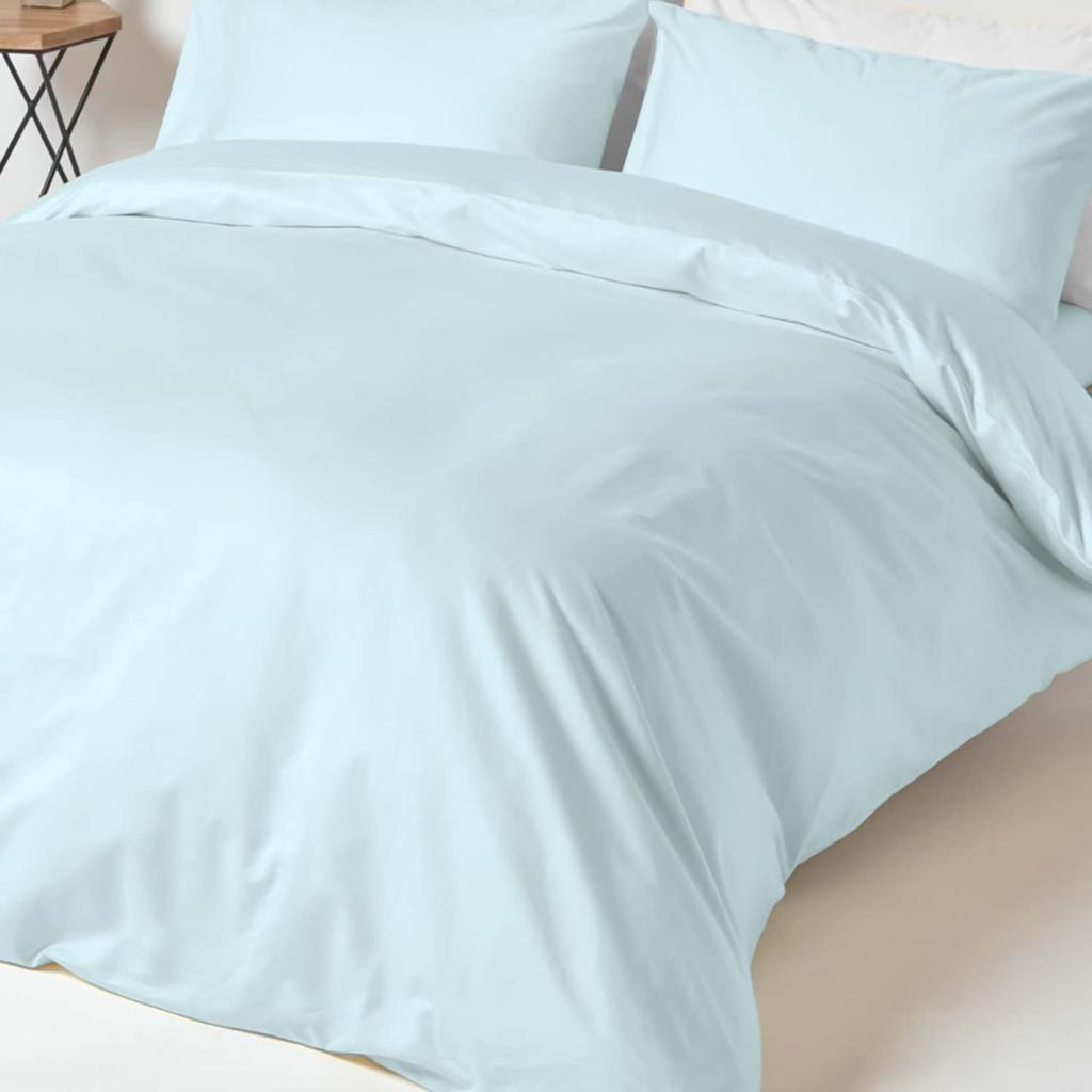 Pizuna Dynetrekk Dobbel 4-delt Sett Bomull Luksus 400 Trådtall Langstaplet Bomull Sateeng Vaskbart Dynetrekksett 1 Dynetrekk 1 Laken