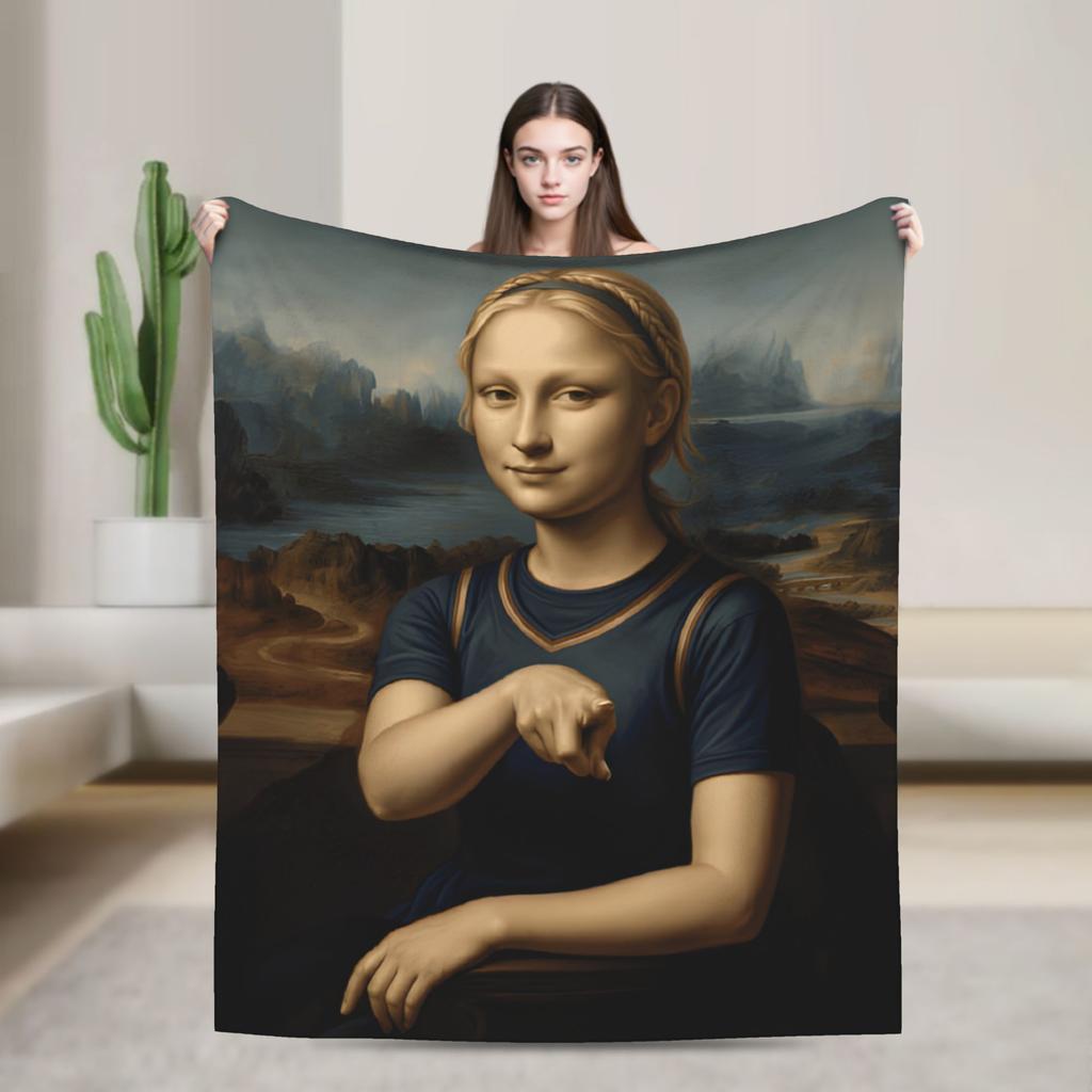 Sophie Cunningham Woman Basketball Blanket Fleece Print Multifunction UltraSoft Throw Blankets for Sofa Bedroom Bedspread