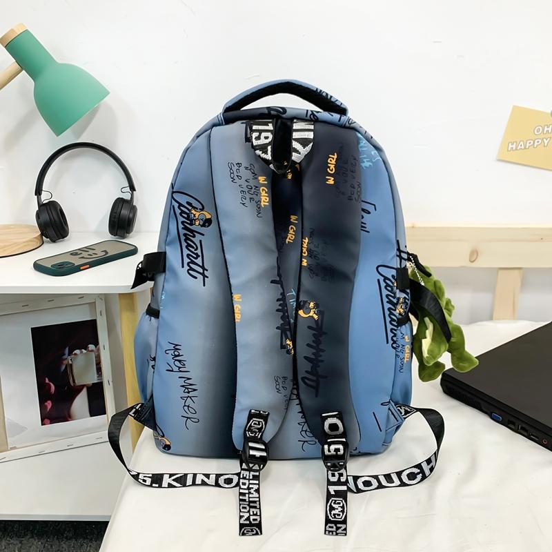 Large Capacity Student Schoolbag Unisex Printed Backpack