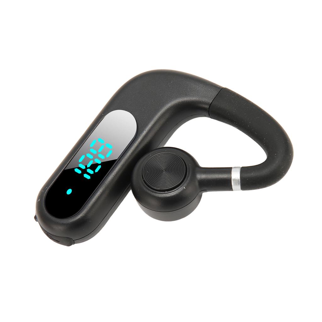 Bluetooth Earpiece V5.3 Noise Cancelling Hands Free Earphone Ultralight Portable 180 Degree Rotatable Mic for Business