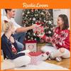 Gift Holiday Party Box With Red Gradient Finish For Christmas Special Occasions