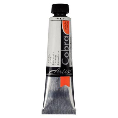 Oil Paint - Cobra - Watermixable - White - 40ml Tube - Zinc Artists