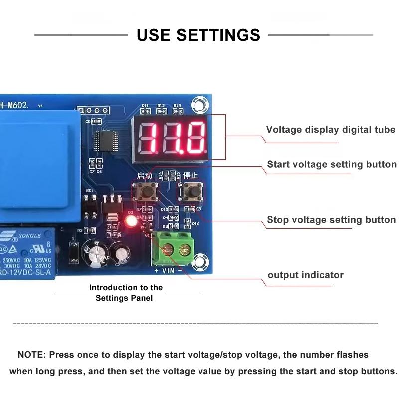 XH M602 De Control Digital, Módulo De Control De Carga De Batería De