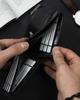 Men's Horizontal Wallet with Silver Accent, Natural Grain Leather - Rovicky