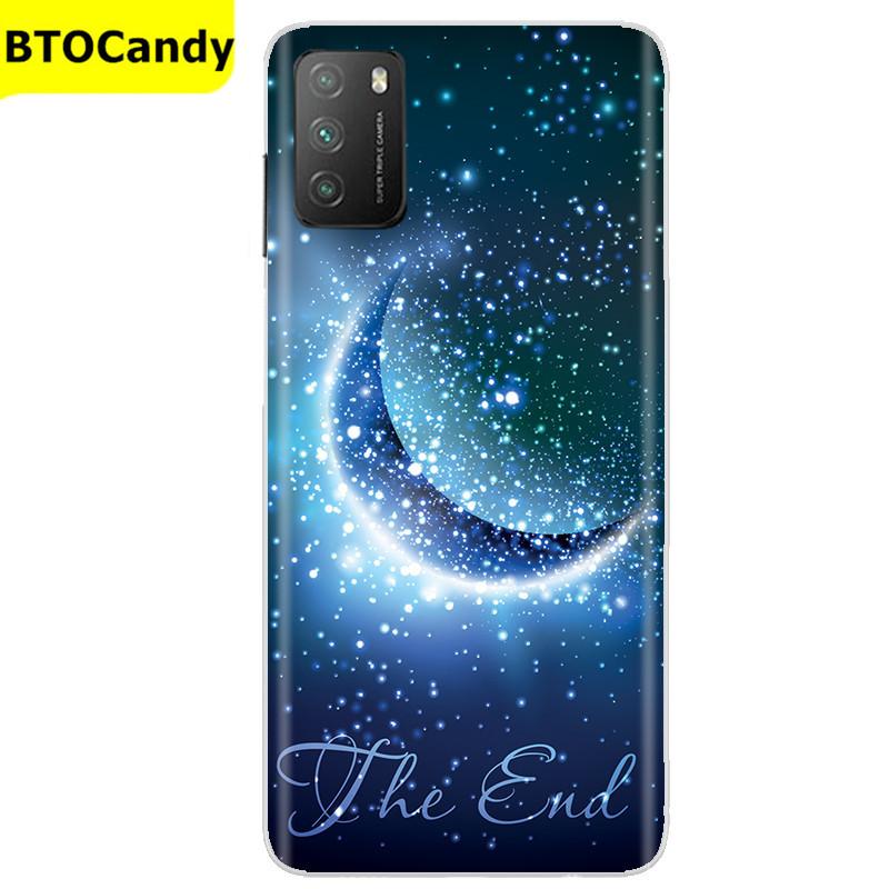 Für POCO M3 Hülle, Weiche Silikon-Rückseite, Telefonhülle für Xiaomi Poco M3 Pro 5G, Rückseitige Abdeckung, Weiche TPU Coque für POCO M 3 M3 Silikonhülle