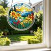 Puzzle in Acrilico Suncatcher Vetro Colorato Ornamento da Appendere alla Finestra Puzzle Fai da Te Pannello Suncatcher per Arredamento Casa Regali per Mamma Amici