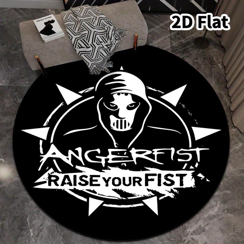 Angerfist Round Area Rug Carpet Rug For Living Room Bedroom Sofa Playroom Decor Nonslip Floor Mat