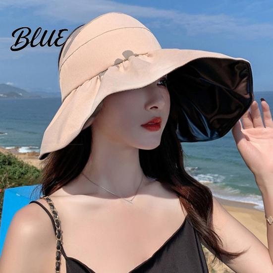 Sunshade Hat for Face Protection Women Sun Bucket Hat Wide Brim Summer Foldable Beach with UV Cap Breathable Outdoor Travel Comfortable Hiking
