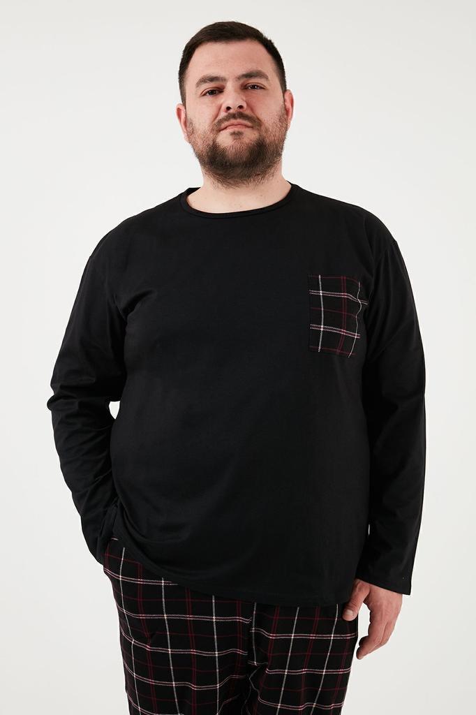 Men's Plus Size Plus Size Pajama Set Cotton Regular Fit Plus Size Pajama Set Men's Pajama Set