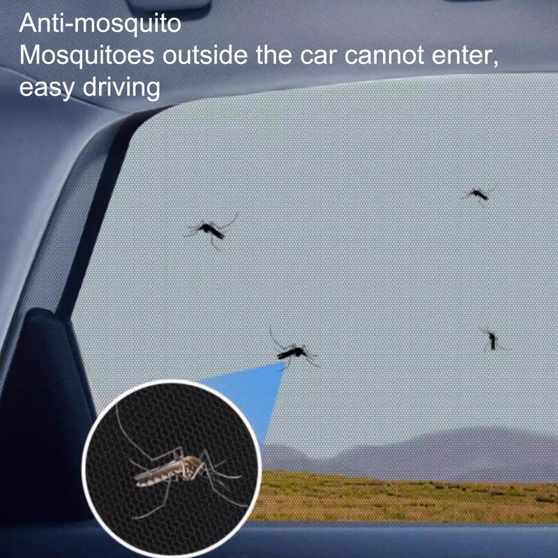 Fly Screen For Car Car Window Screen UV Protection Car Seat Sun Protection Breathable Mesh Translucent For Cars SUVs Anti-Sun