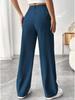 2025 Spring/Summer Women's Drapey High-waisted Slimming Wide-Leg Floor-Length Pants