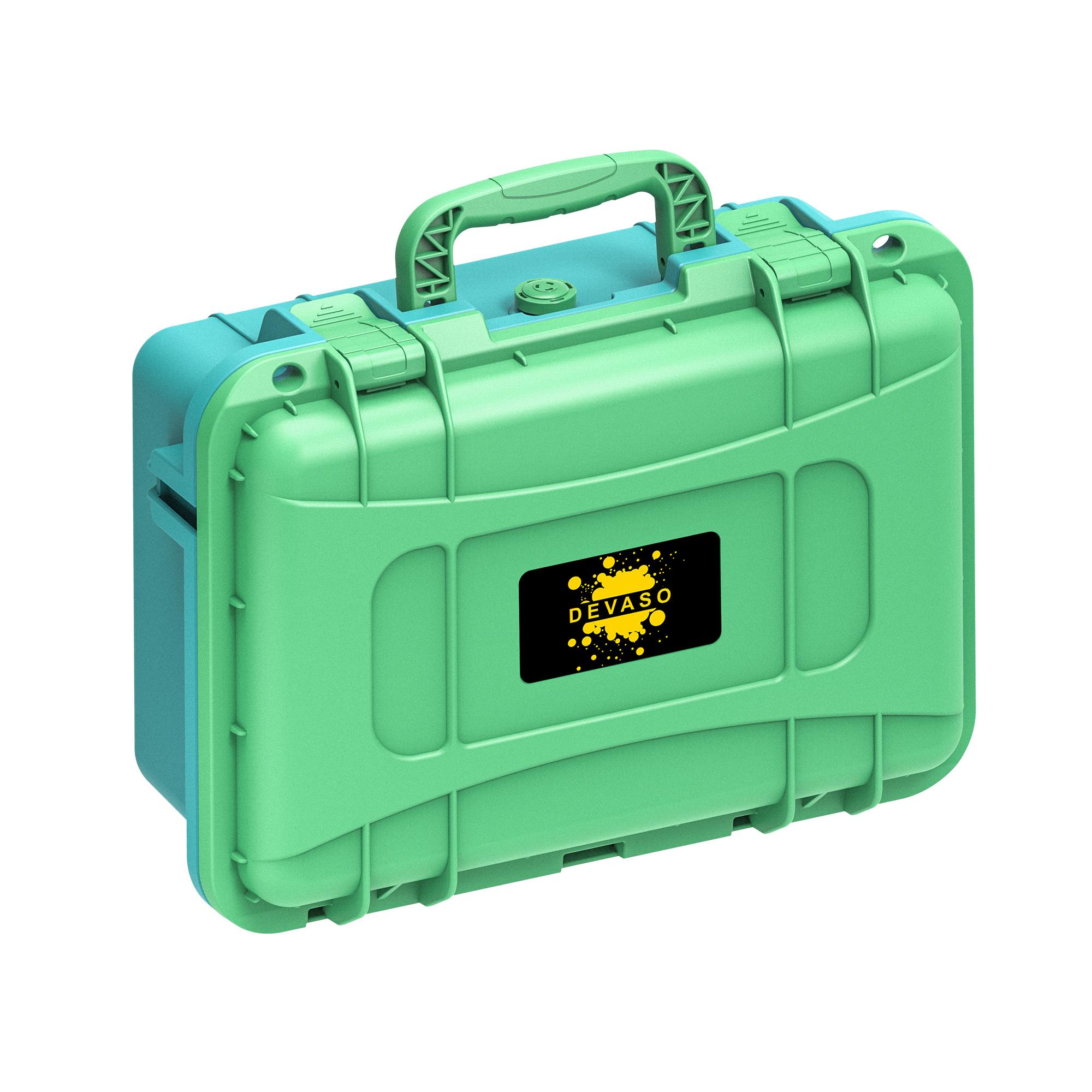 

DEVASO Portable Carrying Case for Nintendo Switch Game Console Waterproof Suitcase Blue Green