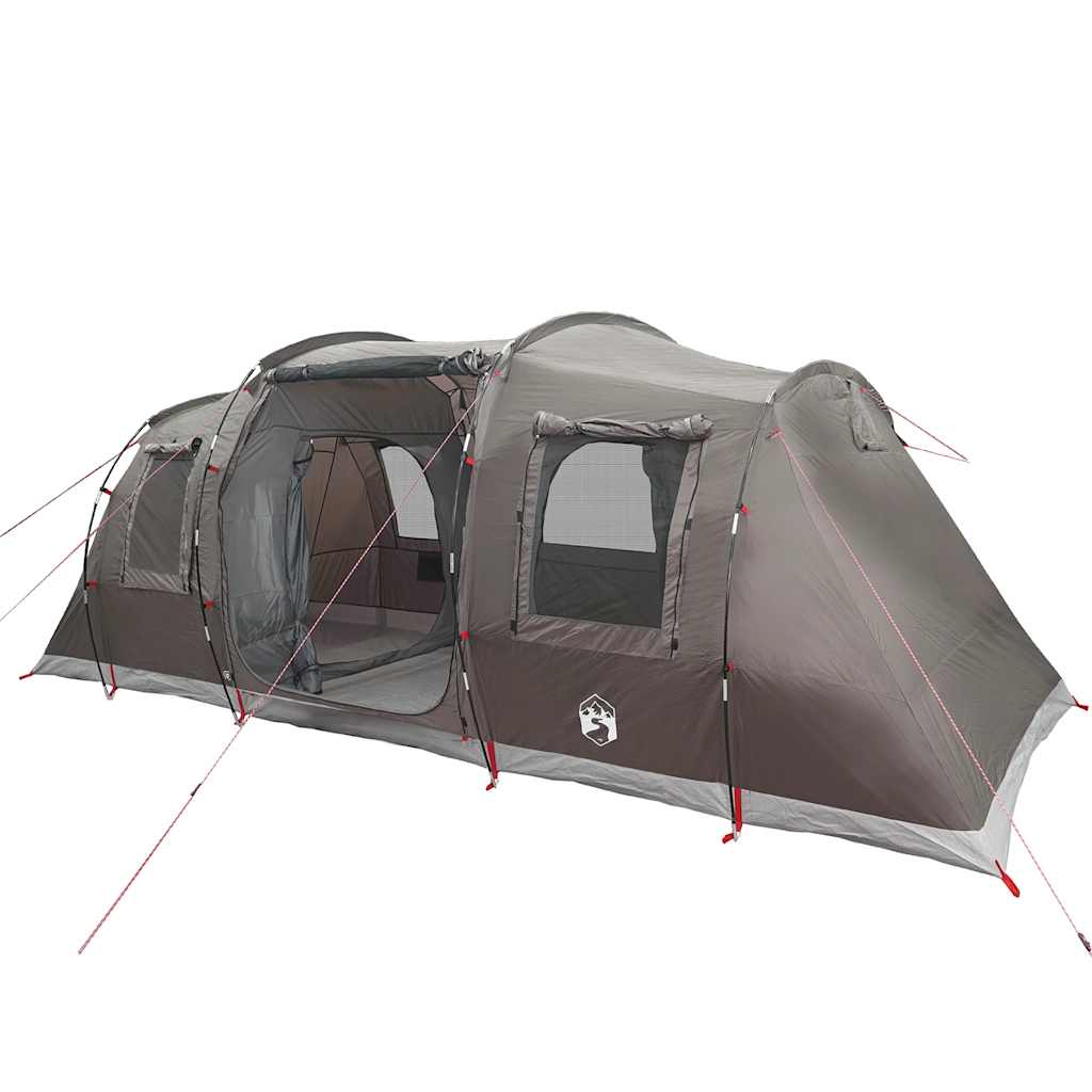 Vidaxl Campingzelt, 4-Personen, Tunnelzelt, Braun, Wasserdicht