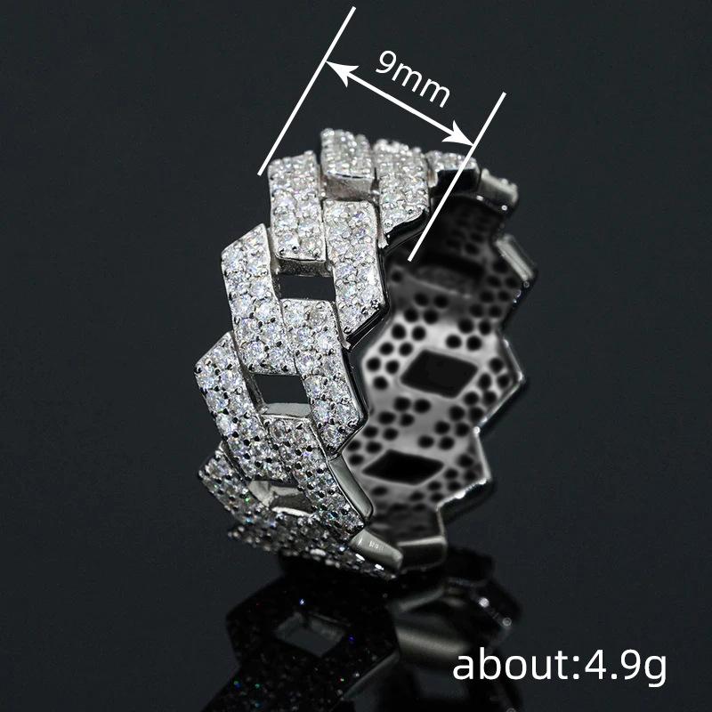 Huitan Linked Design Ring Delicate Women's Accessories Full Bright Cubic Zirconia Elegant Fashion Party Daily Versatile Jewelry