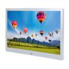 12 Inch Metal Digital Photo Frame HD 1280x800 Electronic Album MP3 MPEG4 Picture 100‑240VSilver US