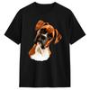 Boxer Head Cotton T Shirt For Men Summer Y2K Retro TShirts Crew Neck Hip Hop Tees Big Size Print Tops