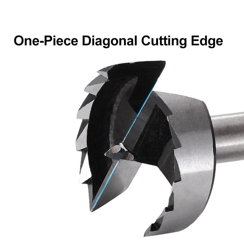 1Pc 6mm-60mm Multi-tooth Forstner Woodworking Tool Hole Saw Hinge Boring Drill Bits Round Shank High Carbon Steel Cutter