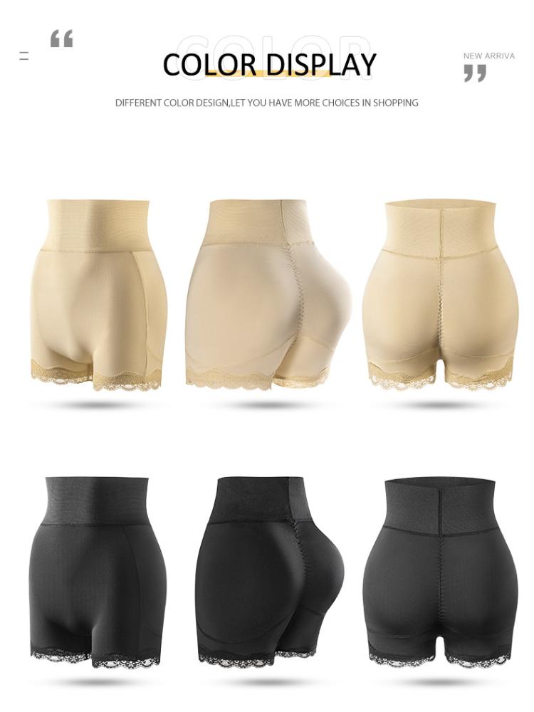 Tummy Tucking Pants Female Buttocks Plumping Crotch Bottoming Buttocks Lifting Pants Large Size Beauty High Waisted Girdle Waist Shaping Panties