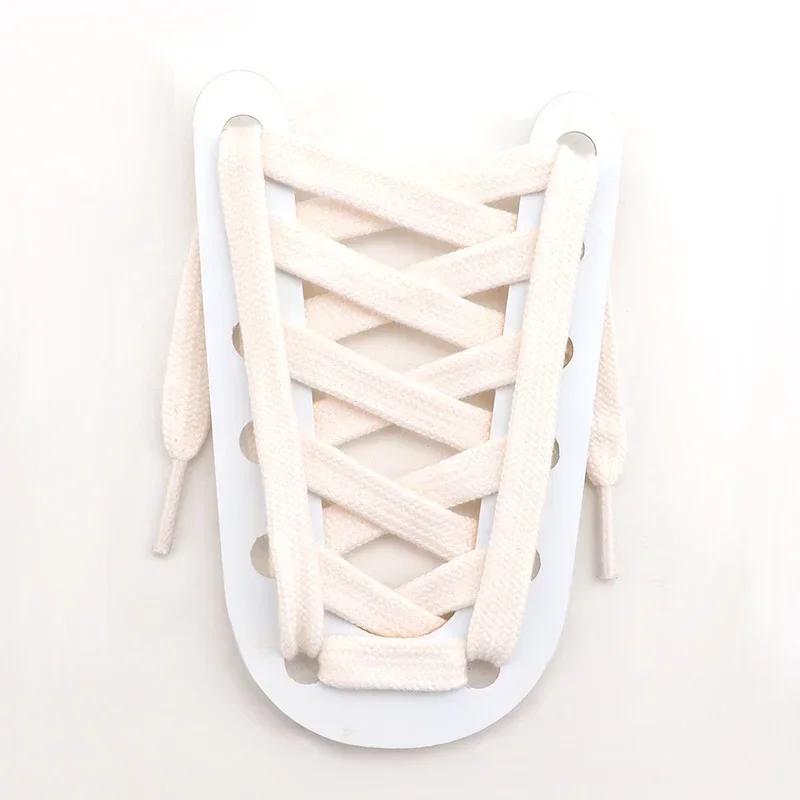 Classic Shoelaces for Sneakers Colored Flat 8mm Shoe Laces Skates Sport Shoes Boots Shoelace Accessories for AF1 Woman Man New