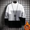 Hot Sale, Winter Semi-turtleneck Bottom Knitted Sweater, Trend Thickened Mink Sweater, Men's Thread