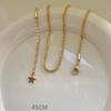 Stainless Steel Gold Plated Chain Necklaces | Dainty Figaro Link Twist Chain Chokers | Waterproof Hypoallergenic Jewelry for Wom