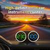 Twin Dial Car Speed Display MPH Dashboard Monitor with Type-C Controls for Daily Commute and Road Trip Driving Use