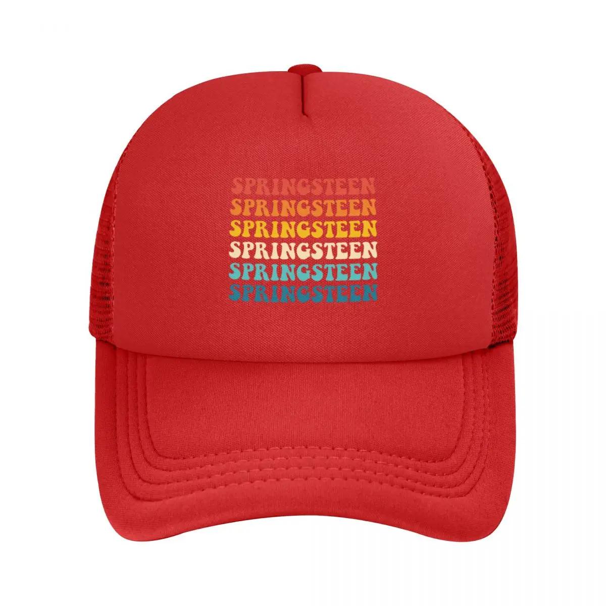 

Брюс Спрингстин Крутой Босс Co Сетчатые Бейсболки Snapback Модные Бейсболки Дышащие Повседневные Кепки Для улицы Унисекс One Size