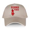 Baseball Cap Spring Summer Solid Sunhat Fashion Adjustable Albania Power Albanian Flag Map Dad Hat Cotton Outdoor Brand Caps