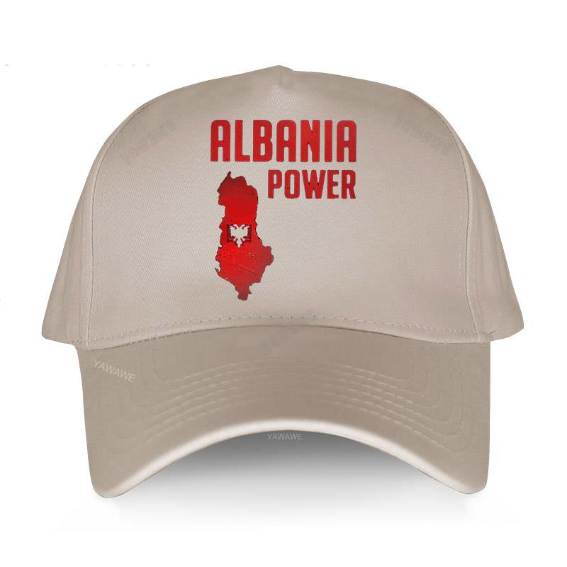 Baseball Cap Spring Summer Solid Sunhat Fashion Adjustable Albania Power Albanian Flag Map Dad Hat Cotton Outdoor Brand Caps