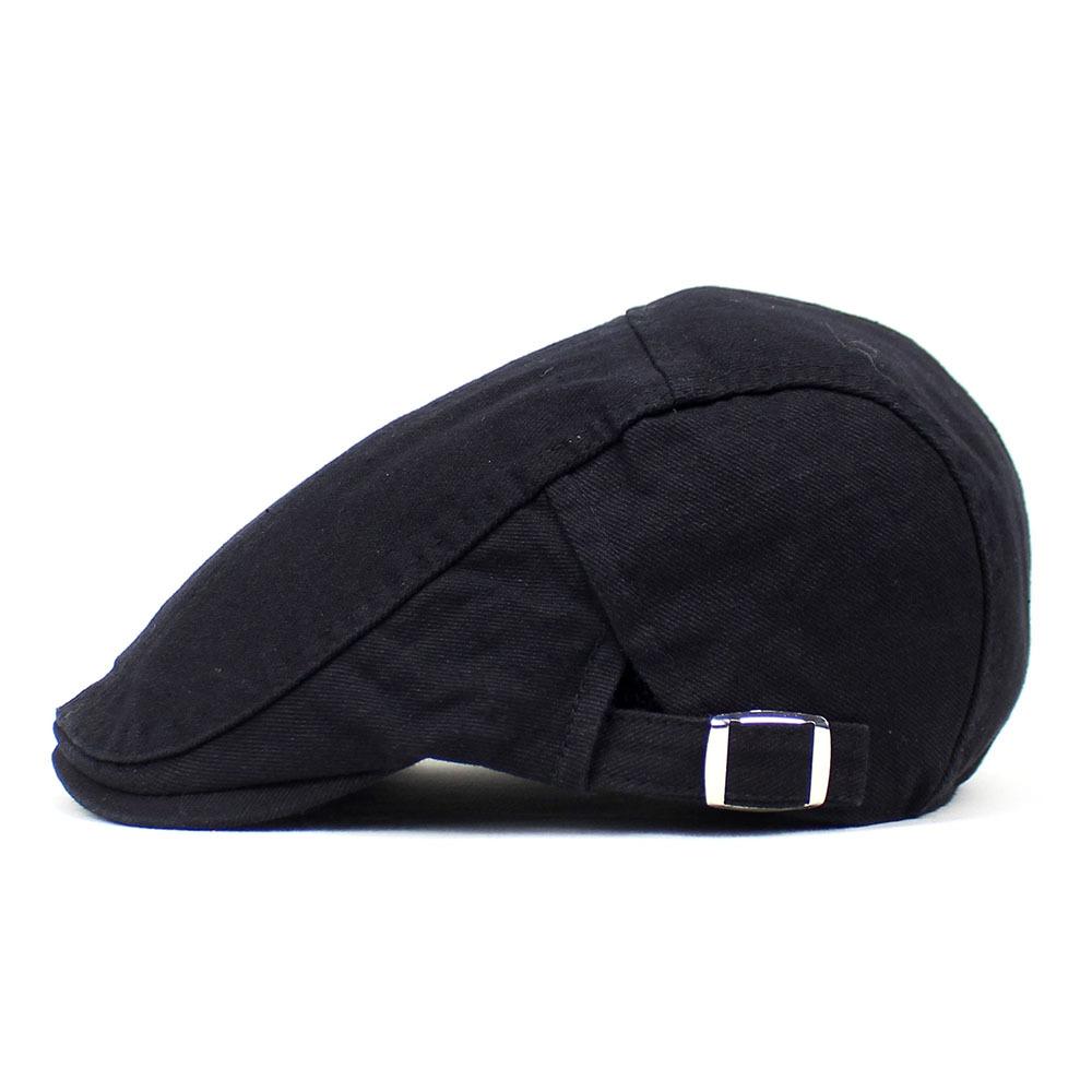 Solid Color Splicing Beret Men's Cotton Cap Outdoor Sports and Leisure Hat Forward Hat