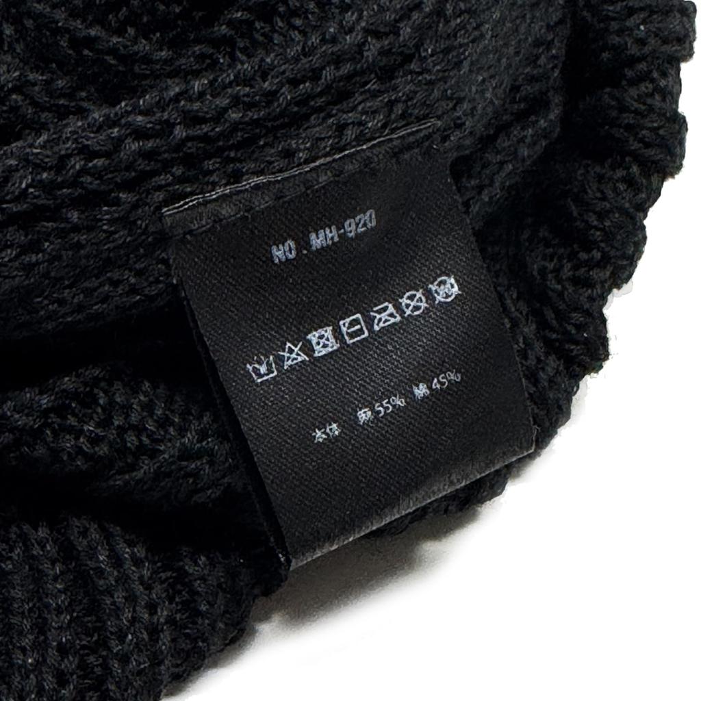 Rodem Watch Summer Knit Watch Knit Linen and Cotton Knit High Free Black Cap, Cap, Hat, Thin, Washable, Stretchy, Cool, Breathable, Quality, Size,