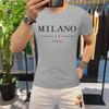 2024 Men's Summer T-shirt Luxury Letters Bear Print Cotton Short Sleeve Tees Solid Color Summer Wear Streetwear