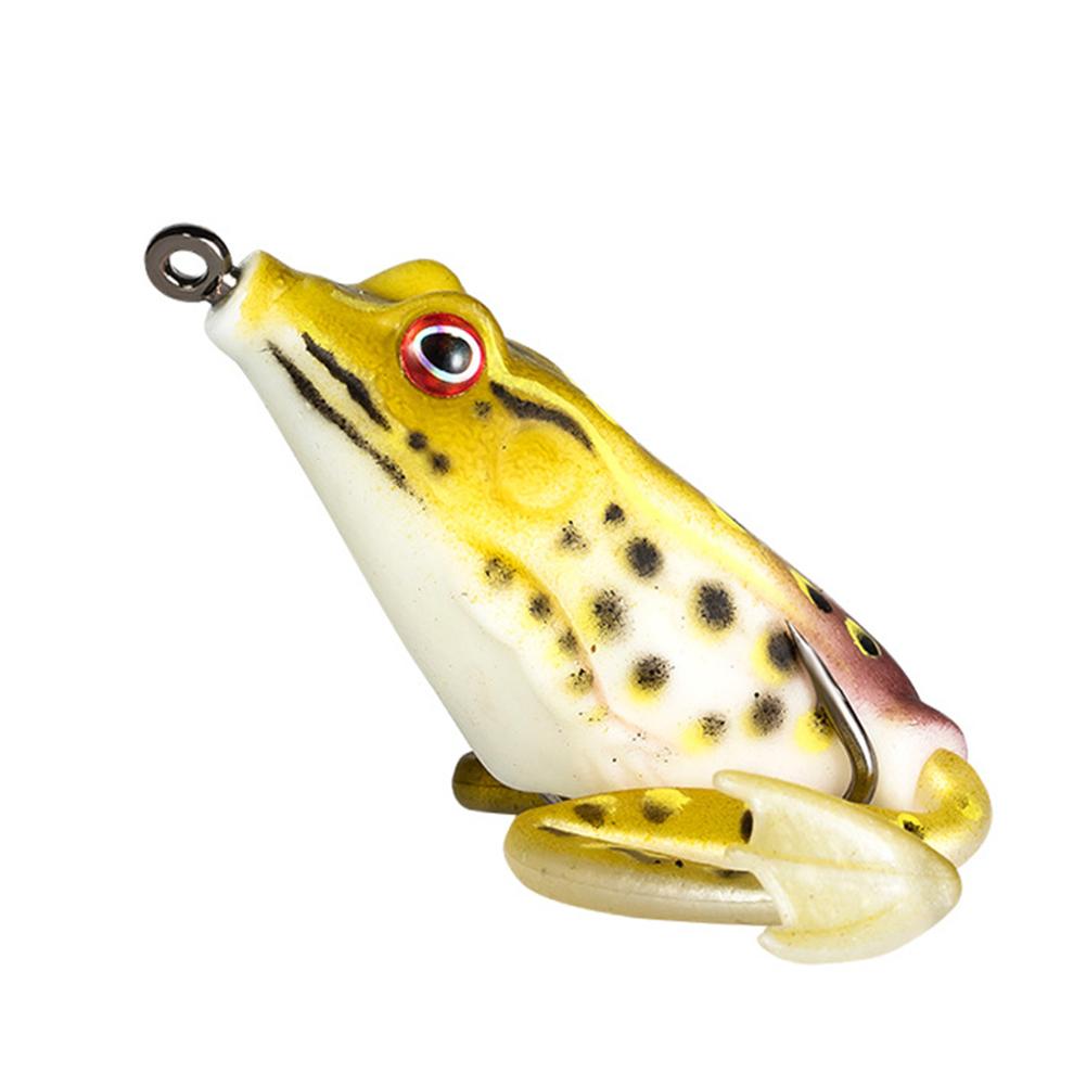Lure Frog With Legs Bait Set Double Hooks for Bass Fishing