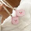Cartoon piggy earphone cover for apple AirPods 2 3-4 generation bluetooth leather protective case pro2 anti-drop female