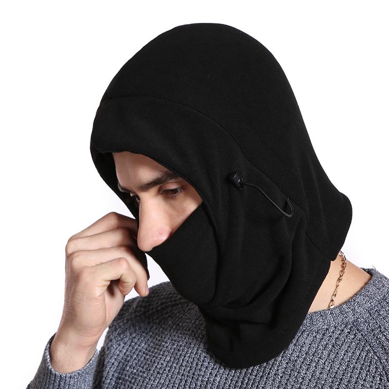 Fügen Sie Woll-Wintermütze hinzu, winddichte Wandermütze, Unisex, warmes Thermo-Fleece, Sturmhaube, Gesichtsmütze, Ski, Motorrad, Hals, warme Helmmütze