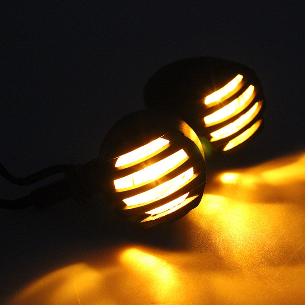 

2PCS Motorcycle LED Turn Signal Light Indicator Blinker Light Vintage Motorbike 12V LED Tail Flashing Lamp For Yamaha Suzuki