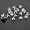 Pack of 100 Silicone Earring Plugs Earrings Back Clear Rubber Ear Studs Stoppers Comfortable Closures for Heavy Earrings